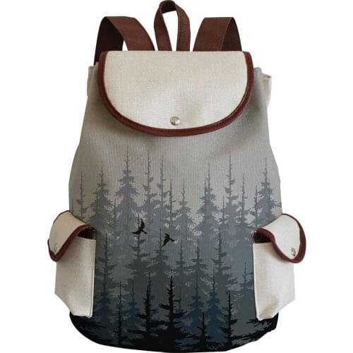 Hot Sale Gray Printed Children School Bag School Backpack For Teenage Girls Dropshipping Girls Teenager Backpacks Custom Pattern