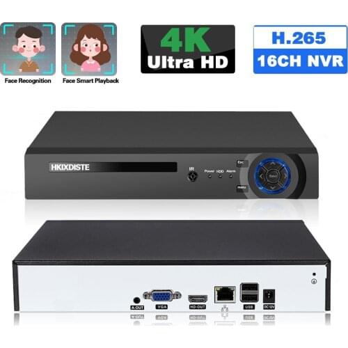 H.265 16 Channel NVR 4K IP Network Camera Video Recorder NVR 16CH Motion Detection CCTV Video Surveillance Recorder ONVIF XMEYE