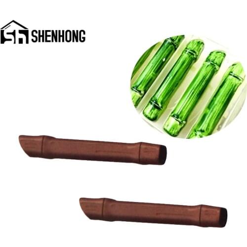 SHENHONG Bamboo Shape Candy Molds Polycarbonate Chocolate Moulds Pastry Tools Confectionery Dessert Bake Tray Kitchen Bakeware