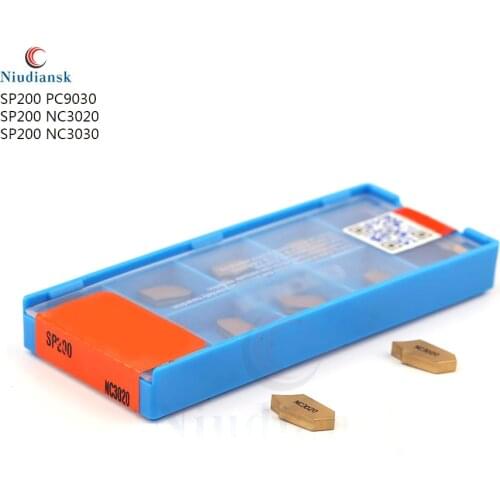 SP200 PC9030 NC3020 NC3030 slotted Cutting tool carbide CNC lathe turning Inserts lathe turning Parting and grooving tools