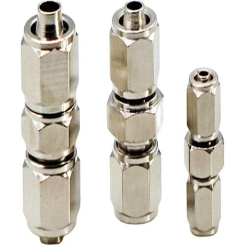 All copper nickel plated quick twisting pipe joint N-PU4/6/8 high temperature resistant high pressure N-PE10/12/16