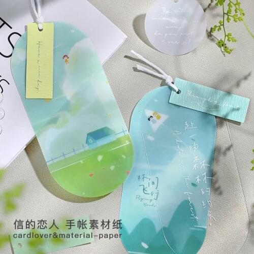 Bookmark Material Paper Pack Seeking Dreamland Series Bookmark Cute Paper Book Marks Kids School Reading Stationery Materials