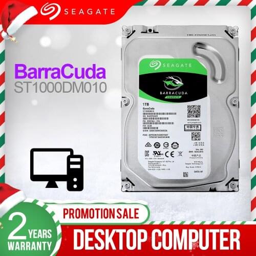 Seagate 1TB 3.5" Desktop HDD Internal Hard Disk Drive 7200 RPM SATA 6Gb/s 64MB Cache HDD Drive Disk For Computer ST1000DM010