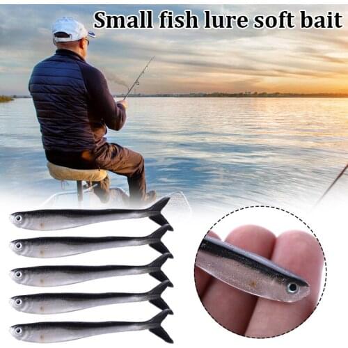 10pcs 8cm 3g Fishing Shad Lures Soft Bait Swimbait Jerkbait Simulated Fish