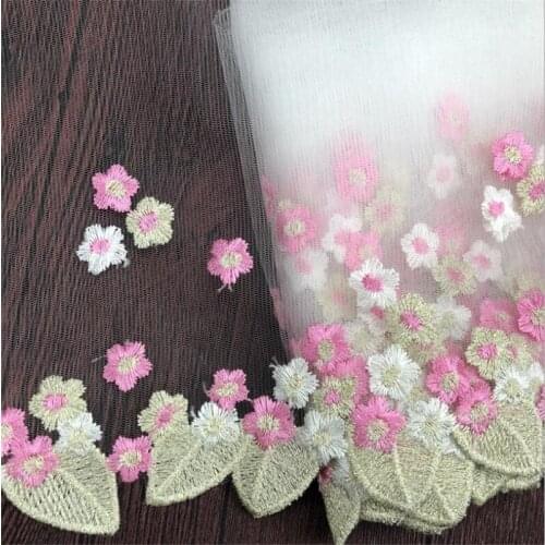 18cm width flower embroidered Lace Trimming Tassel Fringe Latin stage dance skirts dress garments Accessories GH114