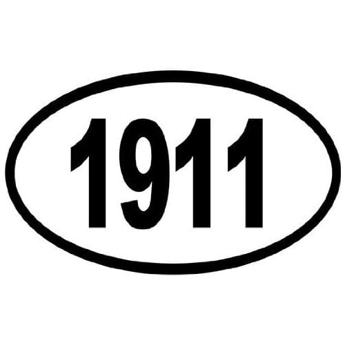 1911 Decal gun 2nd amendment 13x7cm