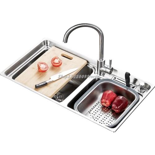 304 Stainless Steel Kitchen Sink Double Tank Single Tank Set Sink Sink Sink Sink Sink Sink