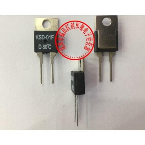 5pcs/Temperature switch Thermostat JUC-31F KSD-01F 80 Degrees Celsius Normally closed (N.C) D80C/Normally open (N.O) H80C