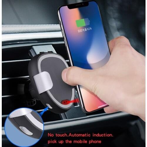 WXC-C5 Car Wireless 15W Fast Charging Infrared Sensor Mobile Phone Charging Qi Wireless Charger for Samsung iPhone12 Huawei Mi