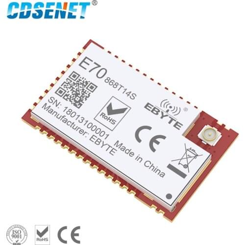 CC1310 868MHz 14dBm 1.5Km RF Module E70-868T14S Iot 100mW Transceiver SMD UART CDSENET Transmitter Receiver 868 MHz SOC Module