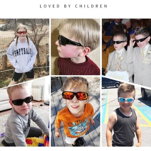 Kids Silicone Sunglasses Summer Boys Polariod Eyewear Soft Children Sun Glasses UV400 Sports Eyeglasses Girls Fishing Gafas