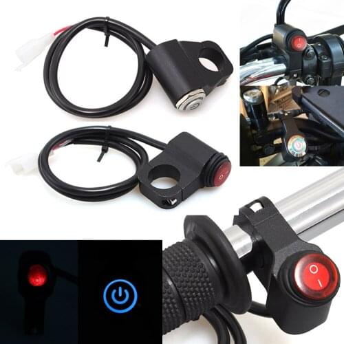 Motorcycle Handlebar Headlight Fog Spot Light ON-OFF Switch Universal For Harley for Honda for Yamaha ATV Dirt Electric Bike