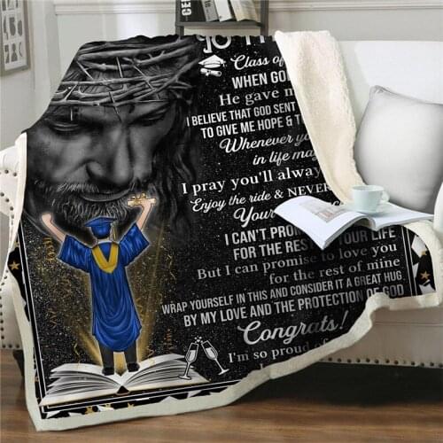 Message Letter Flannel Blanket Gift To My Daughter Printed Fleece Blanket Quilts cover Blankets Positive Encourage and Love Gift