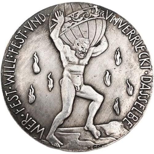1914 German Commemorative Coin Messen Sie Alle Seelen Primeval Collection Coin Home Decoration Crafts Souvenirs Gift
