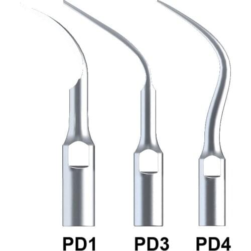 Hot 3Pcs Teeth Cleaning Tools PD1 PD3 PD4 Perio Scaling Tip Dental Scaler Tips For SATELEC And DTE Ultrasonic Scaler Handpiece