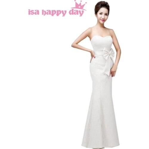 Newest fashion 2020 classy beautiful top fashion white lace mermaid evening dress women plus size sweetheart long gown H3117