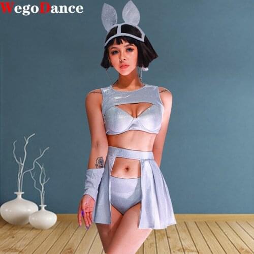 New Jazz Dance Costumes Women Nightclub Sexy Bar Singer Girls Laser Stage Outfit