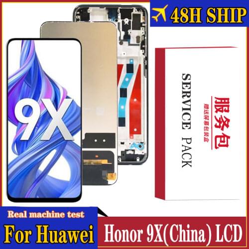 6.59” Original Display for Honor 9X China Version LCD Touch Screen Digitize Screen with Frame for HLK-AL00, HLK-TL00