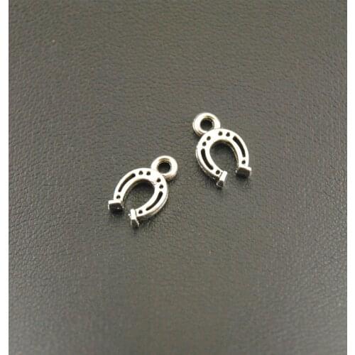 15pcs Silver Color Tone 7x12mm Horseshoe Pendants/charms Jewelry Making DIY Handmade Craft A1172
