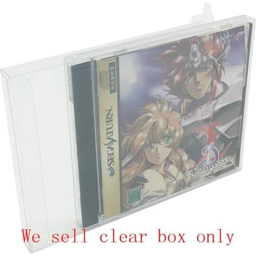10pcs Clear transparent box for sega dreamcast DC SS game card collection display storage 1CD PET protective box