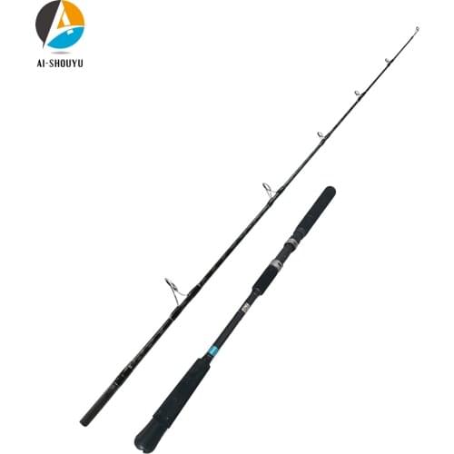AI-SHOUYU Jigging Fishing Rod 1.68m 1.8m Fast Action FUJI Reel Seat Ocean Rod 15-20kg High Carbon Boat Fishing Rod 100-300g