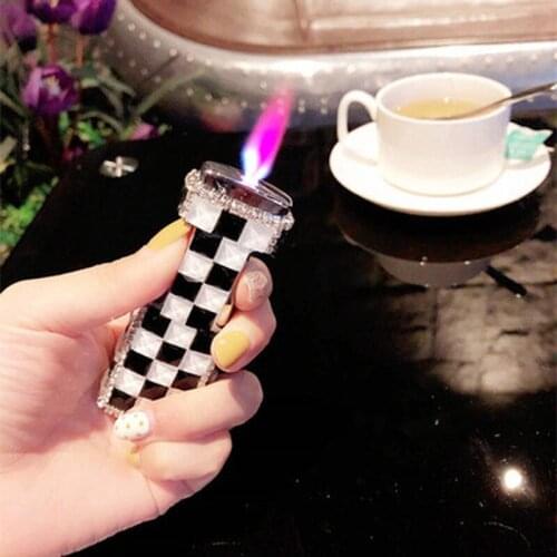 Cute beauty kerosene lighter personality windproof lighter grinding wheel creative lighter birthday gift new