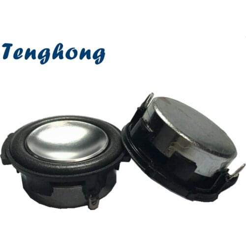 Tenghong 2pcs 4/8Ohm 3W 1.25 Inch 31MM Mini Speakers 1 Inch Audio Portable Full Range Round Loudspeaker Multimedia Music DIY