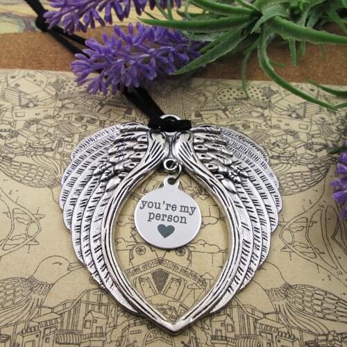 You're my Person Friend Ornament Friend Angel You're my person gift Best Friend Ornament Gift for Mentor Bridesmaid Gift