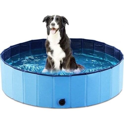 Dog Bathtub Pet Swimming Pool Large and Small Dog Bath Pool Cylinder Foldable Bathtub