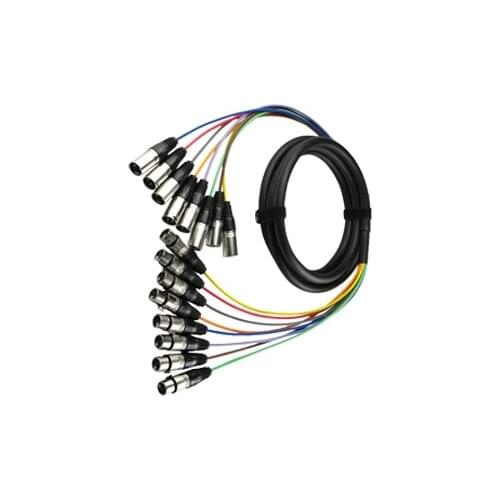 High quality multicore cable 8 Channel XLR PA Pro Audio Stage Snake Patch Cable 20m