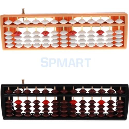 Japanese Soroban Styke 13 Rods 5 Beads Plastic Abacus Arithmetic Math Ancient Calculator Number Counting Toy