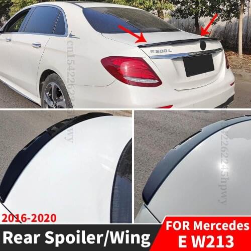 Roof Rear Spoiler Wing Splitter Diffuser Body Kit Decoration Trim Accessories For Mercedes Benz E W213 2016 2017 2018 2019 2020