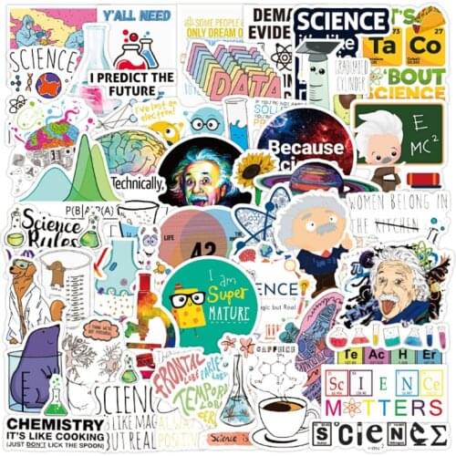 10/30/50Pcs/Set Science Chemistry Laboratory For Snowboard Laptop Luggage Fridge Car- Styling Vinyl Decal Home Decor Sticker