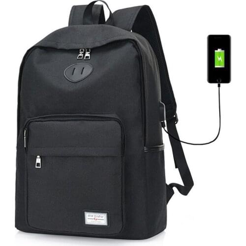 2021 Mens Canvas Backpack USB Laptop Bag Notebook Mochila for Men Back Pack School Bag for Boys Girls