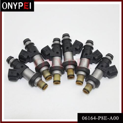 6pcs/lot 06164-P8E-A00 Fuel Injector For Honda Odyssey Pilot Acura CL MDX TL 3.2L 3.5L V6 06164P8EA00