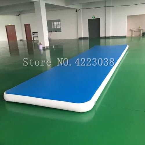 8*1*0.2m Inflatable Gymnastics AirTrack Tumbling Air Track Floor Trampoline Electric Air Pump for Training/Cheerleading/Beach