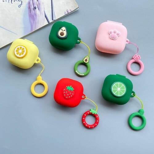 BL Portable Cute Cartoon Fruit Bluetooth Durable Earbuds Fine Workmanship Protective Cover for SamSung Galaxy Buds Live