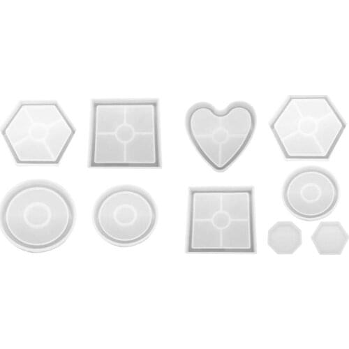 DIY Mold Ashtray Coaster Flexible Silicone Mold Epoxy Resin Making Craft Clay Resin Molds Jewelry Making Accessories