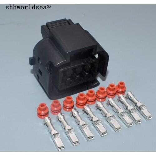 Shhworldsea 8 pin 2.2mm car Female Headlight Socket Waterproof Plug For Automotive Wiring Harness For HYUNDAI Avante