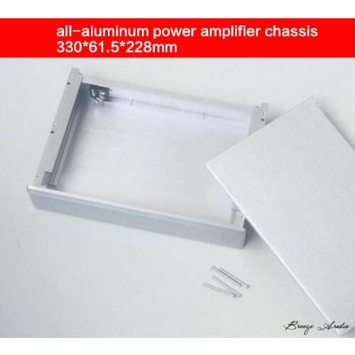 330*61.5*228mm Blank Chassis All Aluminum Power Amplifier Case DIY Small Shell Power Supply Box Audio Amplifier Enclosure