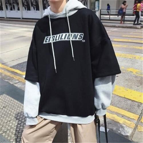 Fashion Hoodies Men Hip Hop Autumn Harajuku Sweatshirt Tops Men Loose Long Sleeve Hoodies mens Japan Sweatshirt Streetwear Male