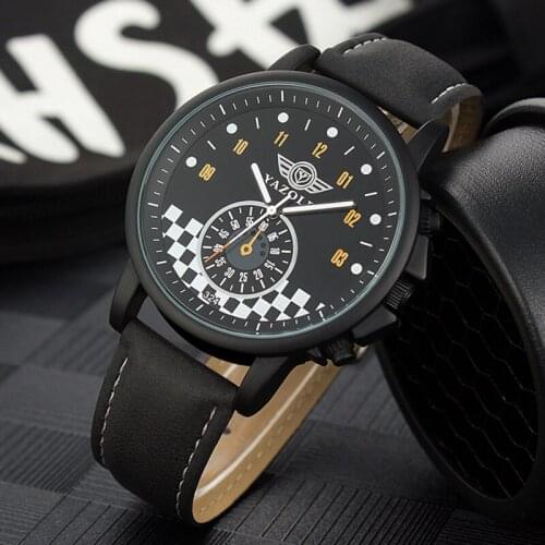 Hot Mens Watches Luxury Fashion Masculino Men Watch Waterproof Saati Leather Roman Mens Watch Male Clock Relojes Hombre 2019