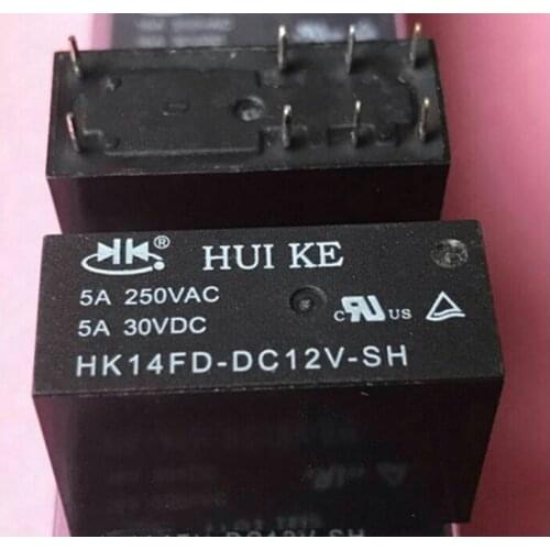 Wholesale 10pcs/lot relay 5A HK14FD-DC12V-SH