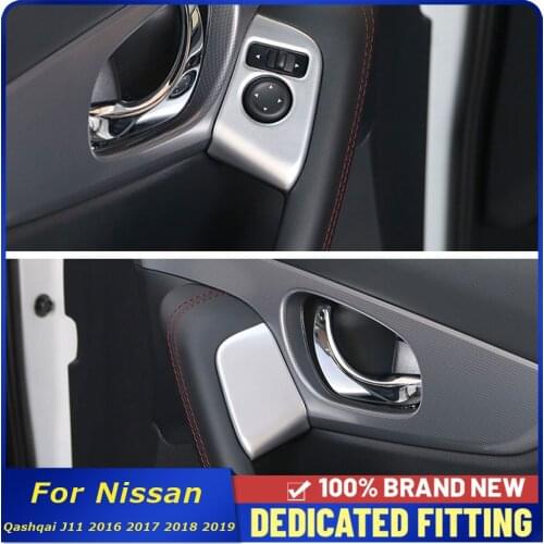 Fit For Nissan Qashqai J11 2016 2017 2018 2019 Car Interior Door Window Control Panel Glass Lift Switch Cover Frame