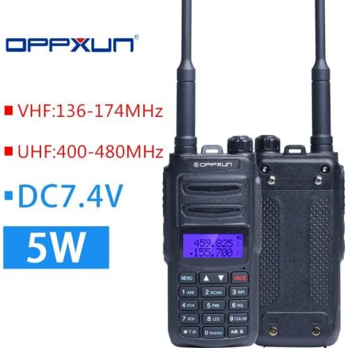 OPPXUN OPX-UV8R UV 8R Walkie Talkie Portable Dual Band Display Two Way Amateur Cb Ham Radio Long Range for Security Organizing