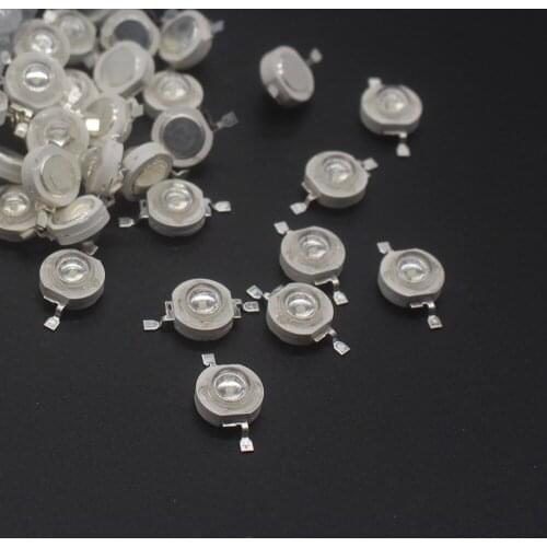 1-10pcs 3W UV Purple LED Ultraviolet Bulbs Lamp Chips 365nm 375nm 380nm 385nm 395nm 400nm 405nm 410nm 420nm 3W High Power Light