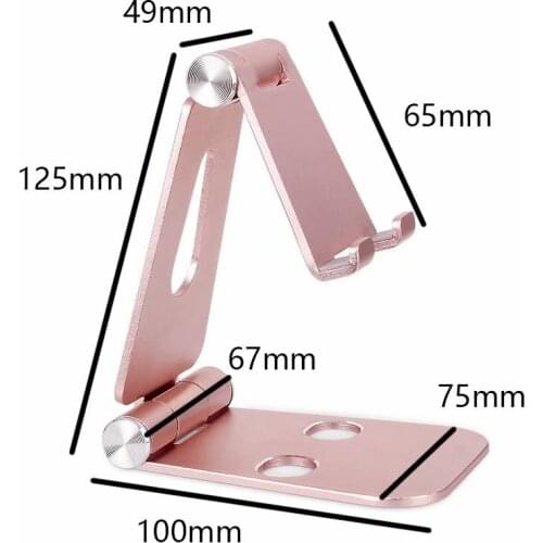 Foldable Aluminium Alloy Desk Table Tablet Mobile Phone Stands Holders For Galaxy Note9/J8,Oppo F9 Pro,ZTE nubia Z18,Axon 9 Pro