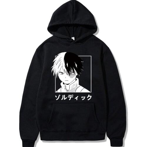 Japan Anime My Hero Academia Men Female Hoodies Autumn Casual Pullover Sweats Hoodie Fashion Sweatshirts Hip Hop Coat