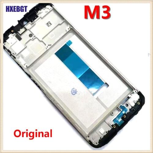 For Xiaomi Mi Poco M3 LCD Front Housing Middle Frame Bezel Chassis Shell For Xiao Mi Pocophone M 3 Smartphone Repair Parts
