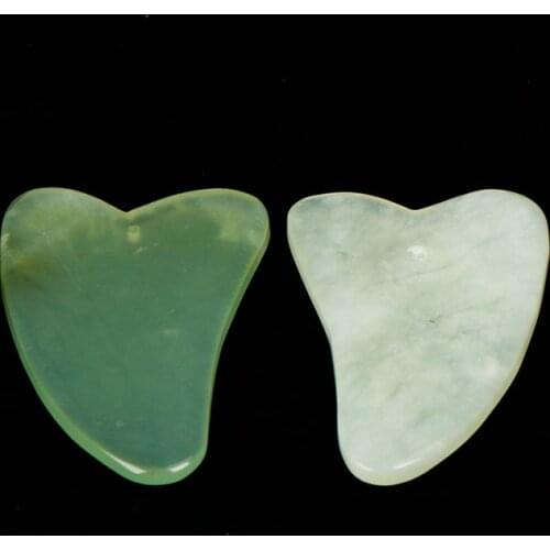 1/2PCS Chinese Traditional Physical Guasha Jade Board Scraping Scraper Tool SPA Salon Body Massager Beauty Face Care Tool Random